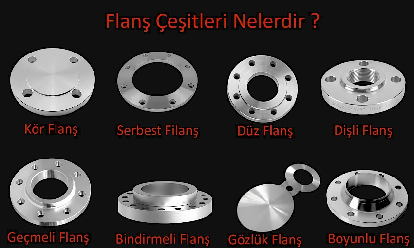 Flanş Çeşitleri Nelerdir ? | Kaç Çeşit Flanş Vardır ?