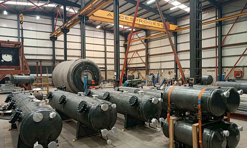 Manufacturing of 63 Pressure Vessels in Accordance with AD2000 Standards